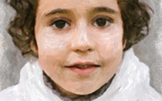 Pastel: Retrato de um menino