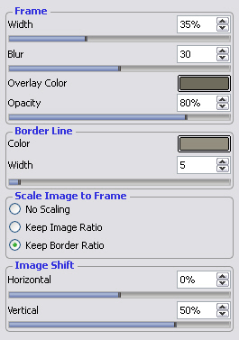 Frame settings