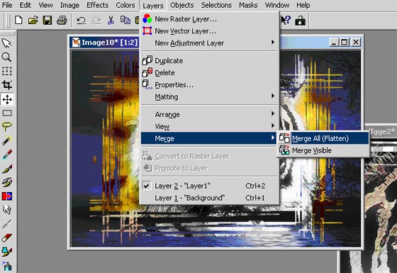 Merge layers