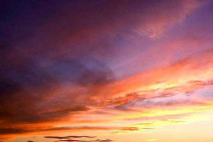 photo of a sunset sky