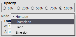 Chameleon mode in Settings Panel