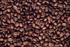 I chicchi di caffè - un'immagine di sfondo