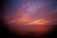 Изображение: закат на море
