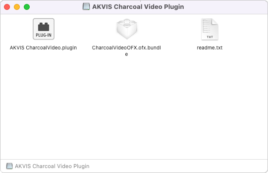 AKVIS Charcoal Video プラグインのインストール