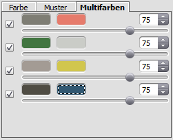 Multifarben- Palette