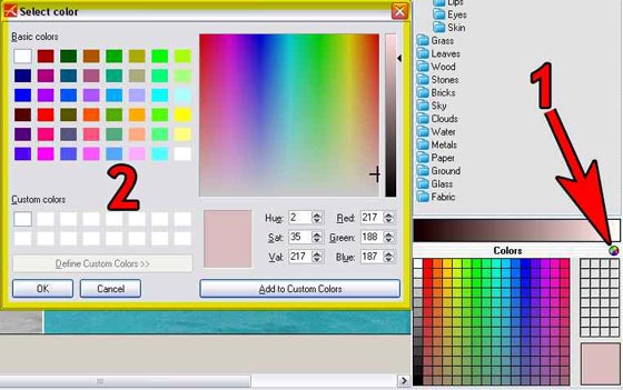 Color Selection Standard Dialog