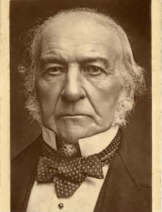 William Gladstone, a foto em tom sépia original