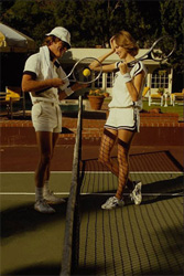 Foto de una pista de tenis