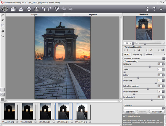 Ergebnis Tone Mapping