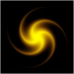 Blob element  with Star and Whirlpool modifiers applied