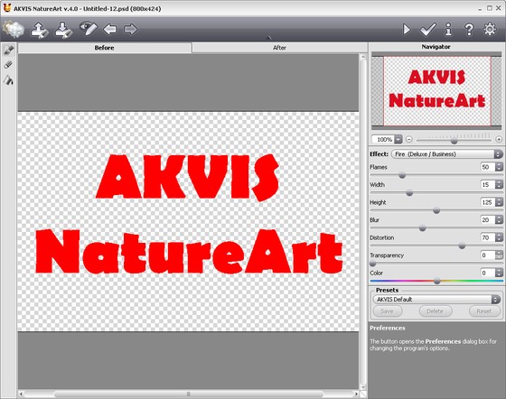 Imagen en AKVIS NatureArt
