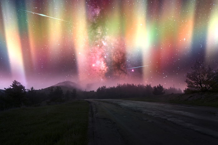 Colorful Aurora Effect