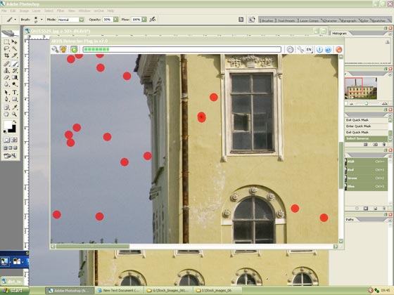Figure 4. Image being process by Retoucher