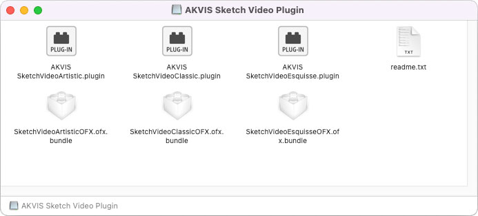 Installation du plugin AKVIS Sketch Video
