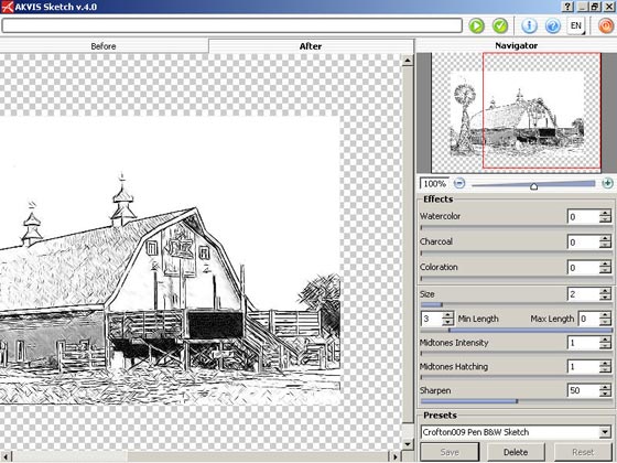 Result after using AKVIS Sketch