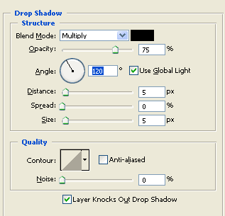 Layer Style - Drop Shadow