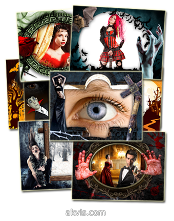 Horror Pack for AKVIS ArtSuite - 50 Stunning and Creepy Frames!