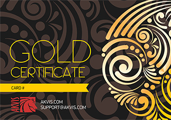 Золотой сертификат AKVIS