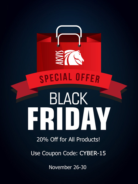 AKVIS Discounts for Black Friday and Cyber Monday 2015