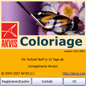 &Uuml;ber AKVIS Coloriage