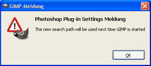 GIMP message