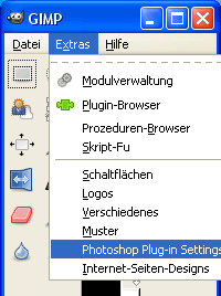 Photoshop Plug-in settings in GIMP
