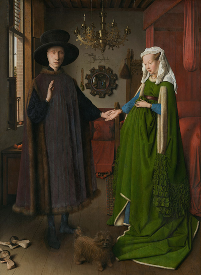 Giovani Arnolfini and His Bride by Jan van Eyck