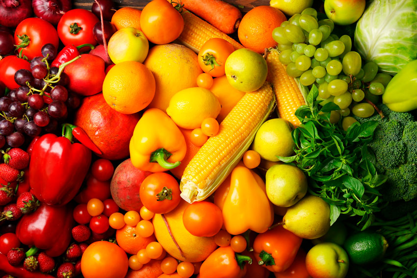 Colorful Fruites and Vegetables