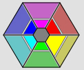 The hexagon for converting color images to B&W