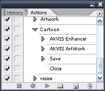 Actions Tab