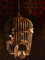 Hintergrund mit Käfig