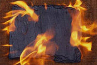 Burning photo frame