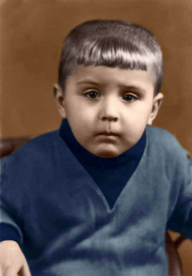the photo after colorization and color replacement