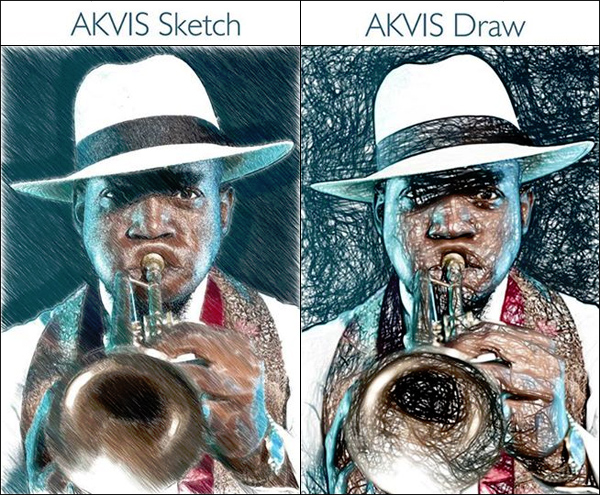 Zeichnung in AKVIS Sketch und AKVIS Draw