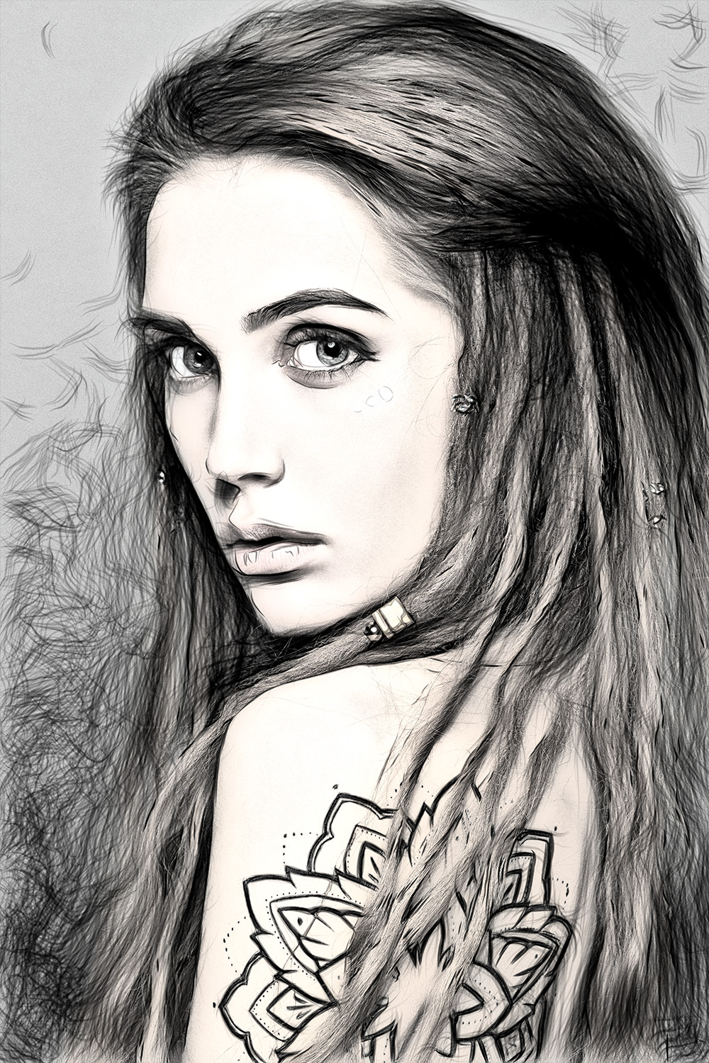 drawing art model