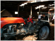 Child on a tractor