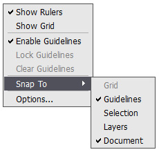 Alignment Tools Menu