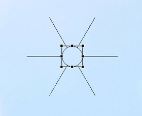 Immagine schematica del sole