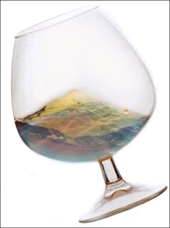 グラスの中の水