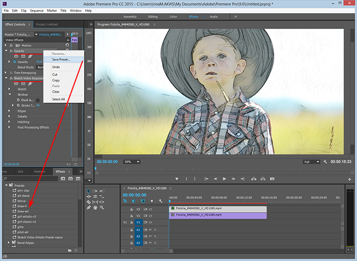 How to Use AKVIS Sketch Video Plugin in Adobe Premiere Pro  After Effects  Video to Animated Cartoon