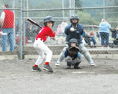 Junior baseball players