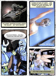 Finished page of the comics