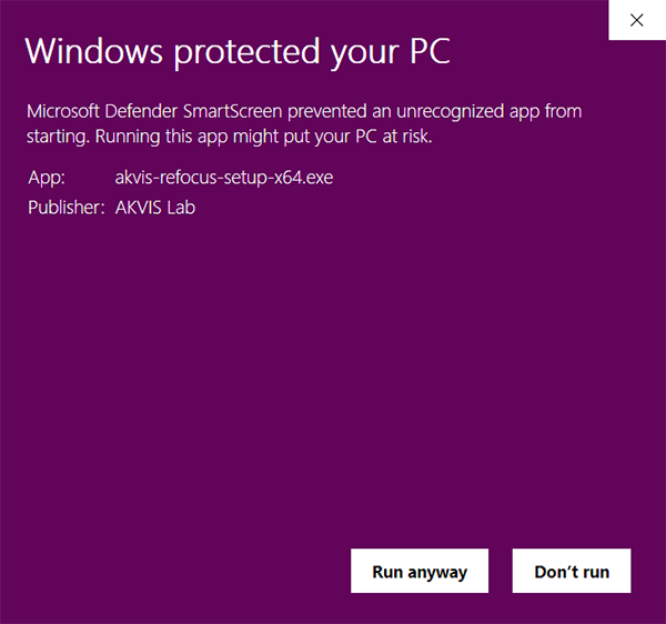 Windows Defender SmartScreen