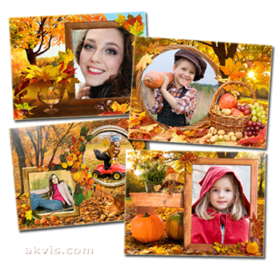 New Autumn Frame Pack for AKVIS ArtSuite - 50 Frames for Your Photos!