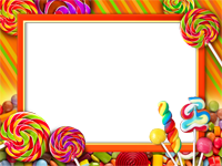 Bilderrahmen : Süßigkeitenpaket