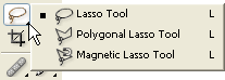 The Lasso, Polygonal Lasso, Magnetic Lasso tools