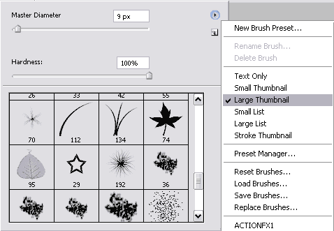 Preview Brush Presets