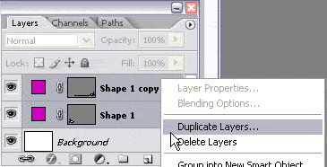 Duplicate layers