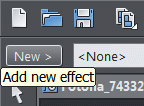 The button of new effect choosing